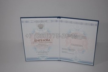 Диплом Техникума 2018г ГОЗНАК в Тюмени