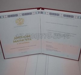 Красный Диплом Магистра 2020г в Тюмени