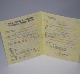 Свидетельство о Рождении 1983г Киргизской ССР в Тюмени